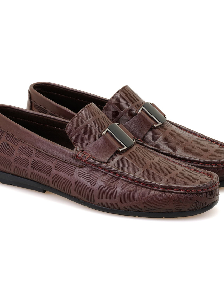 Chevi Kahve Erkek Deri Loafer Chevi Kahve Erkek Deri Loafer