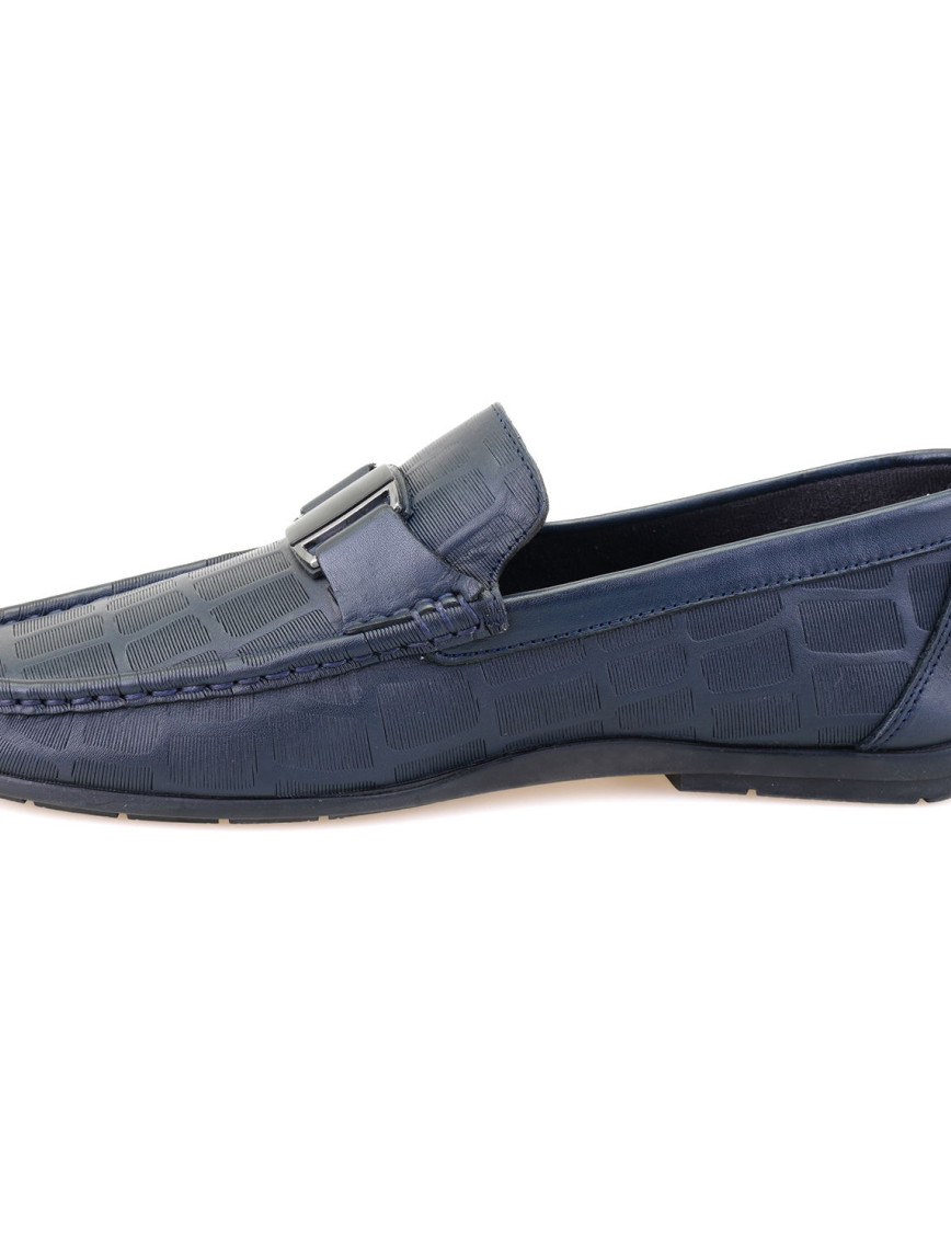 Chevi Lacivert Erkek Deri Loafer Chevi Lacivert Erkek Deri Loafer