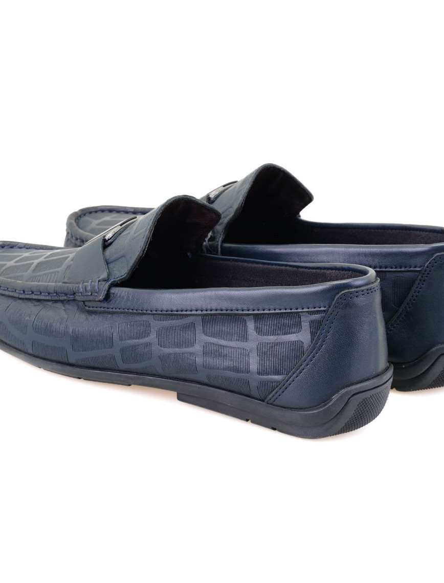 Chevi Lacivert Erkek Deri Loafer Chevi Lacivert Erkek Deri Loafer