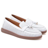 Kadın Beyaz Deri Günlük Ayakkabı Kadın Beyaz Deri Günlük Ayakkabı