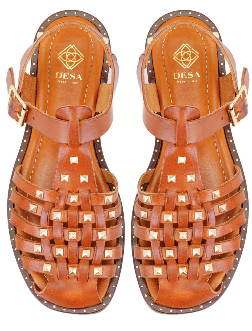 Firida Taba Kadın Ayarlanabilir Tokalı Deri Sandalet Firida Taba Kadın Ayarlanabilir Tokalı Deri Sandalet