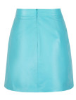 Tiberia Kadın Turkuaz Mini Deri Etek Tiberia Kadın Turkuaz Mini Deri Etek