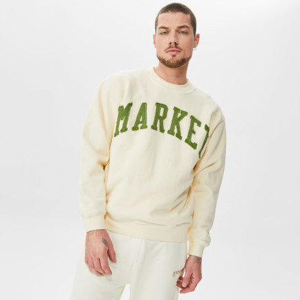Market Vintage Wash Crewneck Erkek Bej Sweatshirt Market Vintage Wash Crewneck Erkek Bej Sweatshirt