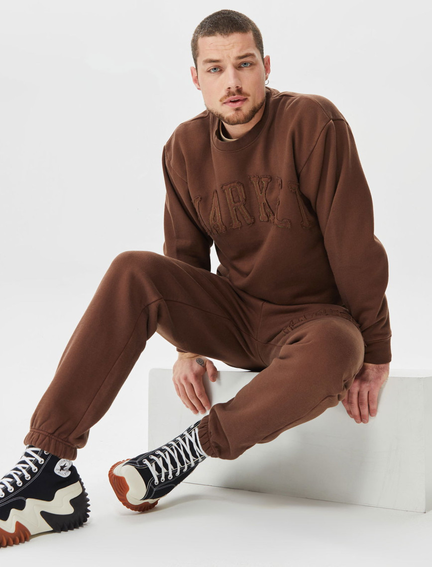 Market Vintage Wash Crewneck Erkek Bej Sweatshirt Market Vintage Wash Crewneck Erkek Bej Sweatshirt