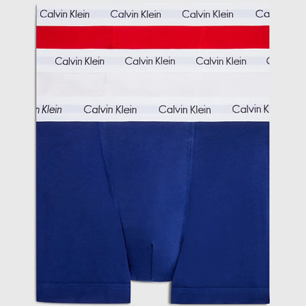 Calvin Klein 3'lü Pack Erkek Lacivert/Beyaz/Kırmızı Boxer Calvin Klein 3'lü Pack Erkek Lacivert/Beyaz/Kırmızı Boxer