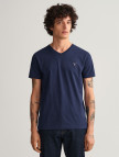 GANT Erkek Lacivert Slim Fit V Yaka T-shirt GANT Erkek Lacivert Slim Fit V Yaka T-shirt