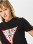 Guess Classic Fit Logo Kadın Siyah T-Shirt Guess Classic Fit Logo Kadın Siyah T-Shirt