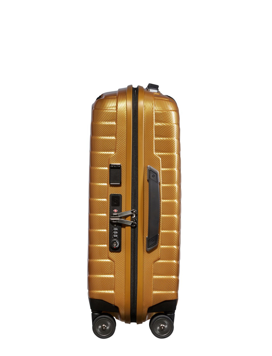 Samsonite Proxis - Spinner Sarı 4 Tekerlekli Körüklü Kabin Boy Valiz 55 cm