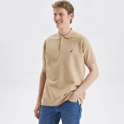 Nautica Erkek Bej Classic Fit Kısa Kollu Polo Nautica Erkek Bej Classic Fit Kısa Kollu Polo