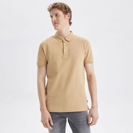 Nautica Erkek Bej Slim Fit Kısa Kollu Polo Nautica Erkek Bej Slim Fit Kısa Kollu Polo