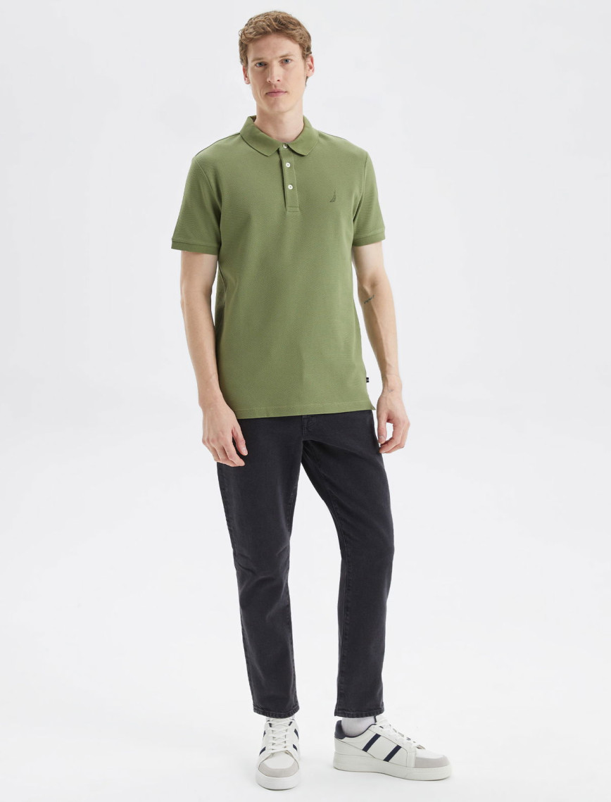 Nautica Erkek Yeşil Slim Fit Kısa Kollu Polo Nautica Erkek Yeşil Slim Fit Kısa Kollu Polo