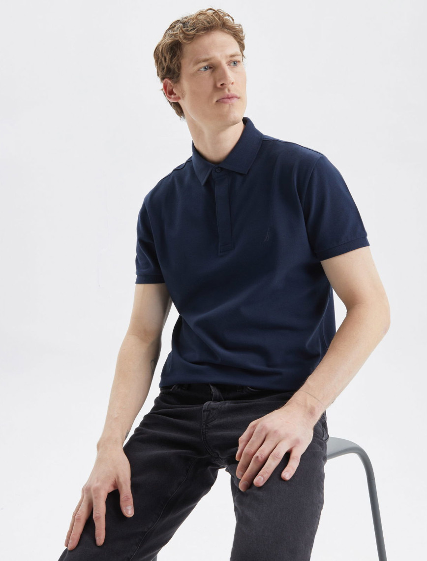 Nautica Erkek Beyaz Slim Fit Kısa Kollu Polo Nautica Erkek Beyaz Slim Fit Kısa Kollu Polo