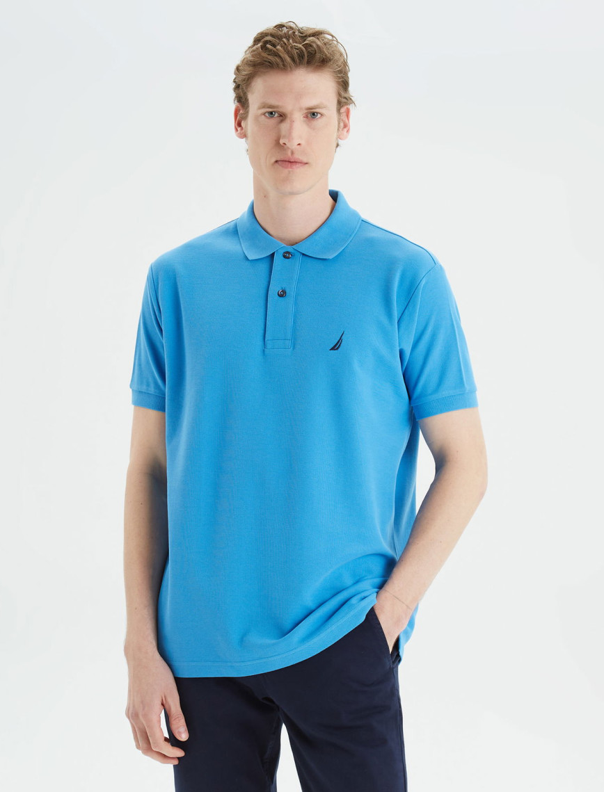 Nautica Erkek Pembe Classic Fit Polo Yaka T-Shirt