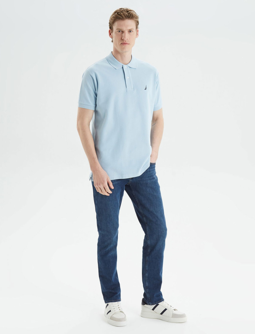 Nautica Erkek Mavi Classic Fit Kısa Kollu Polo Yaka T-Shirt Nautica Erkek Mavi Classic Fit Kısa Kollu Polo Yaka T-Shirt