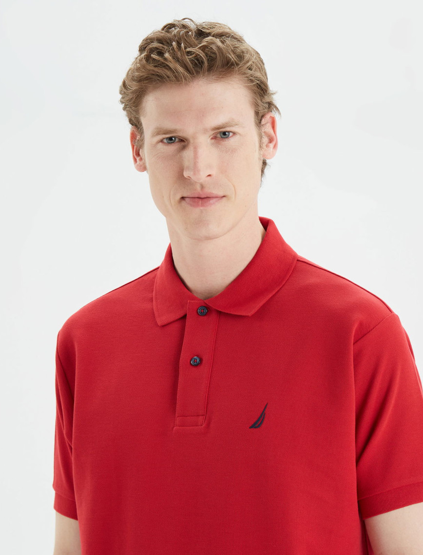 Nautica Erkek Kırmızı Classic Fit Kısa Kollu Polo Yaka T-Shirt Nautica Erkek Kırmızı Classic Fit Kısa Kollu Polo Yaka T-Shirt