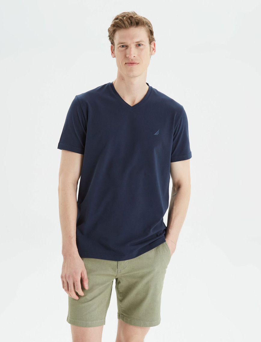 Nautica Erkek Gri Standart Fit T-Shirt Nautica Erkek Gri Standart Fit T-Shirt