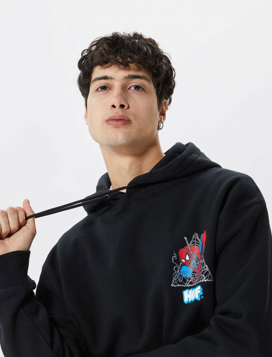 Huf Triangle Erkek Siyah Hoodie Huf Triangle Erkek Siyah Hoodie