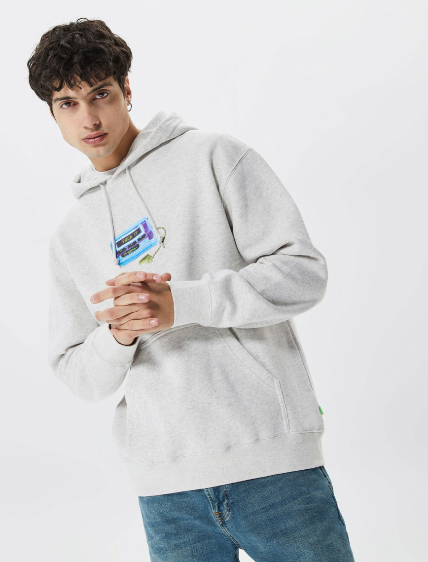 Huf Huforola Erkek Gri Hoodie Huf Huforola Erkek Gri Hoodie