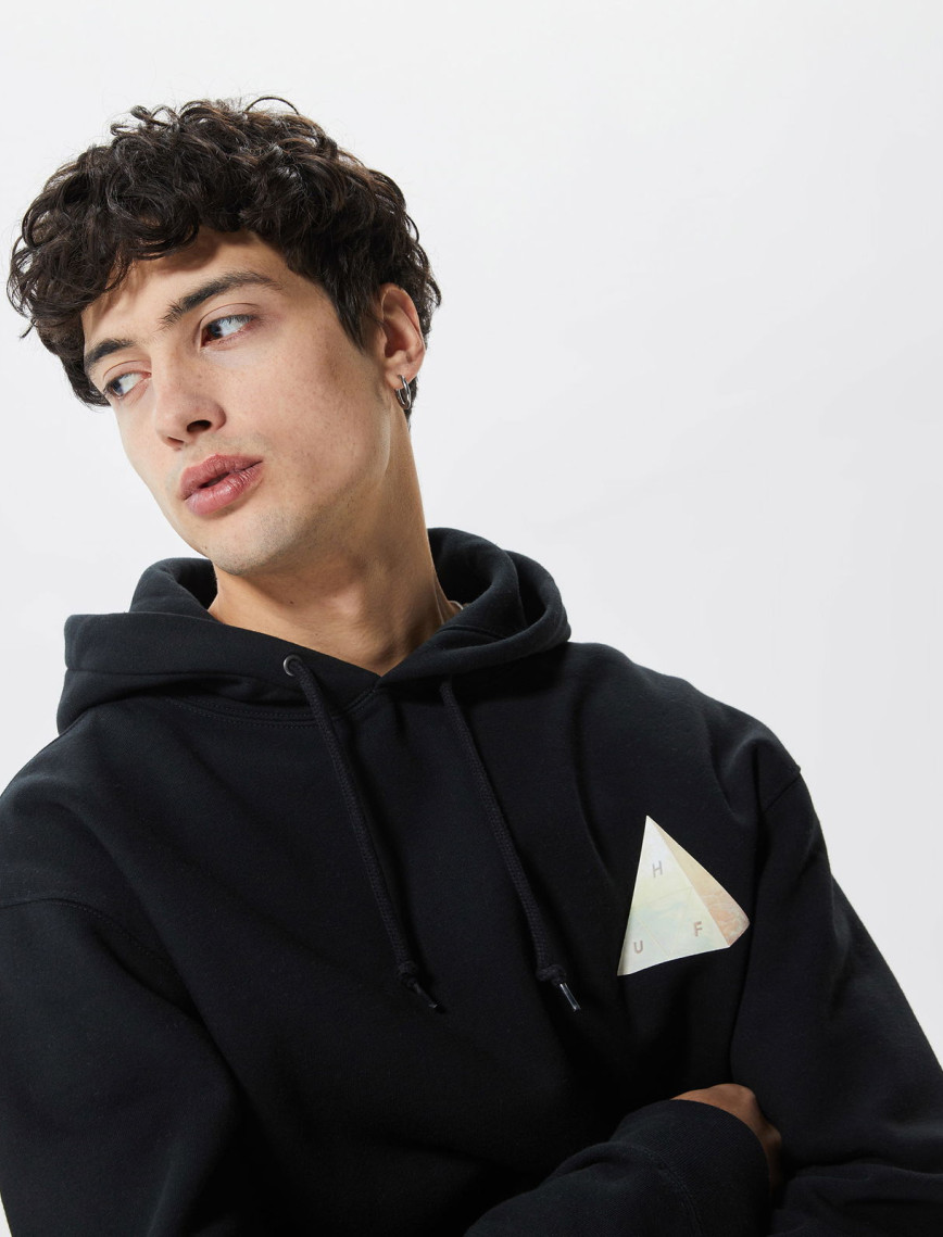 Huf Discover Nature Erkek Siyah Hoodie Huf Discover Nature Erkek Siyah Hoodie