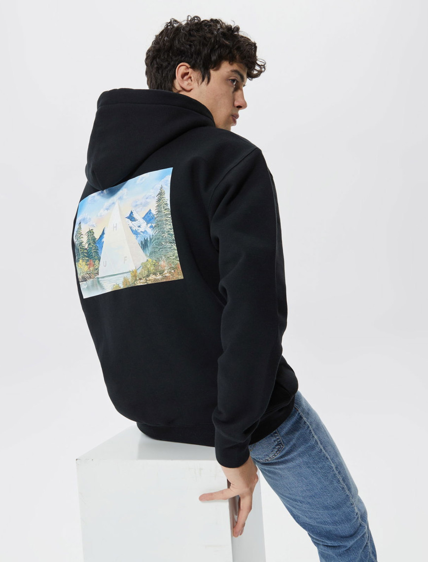 Huf Discover Nature Erkek Siyah Hoodie Huf Discover Nature Erkek Siyah Hoodie