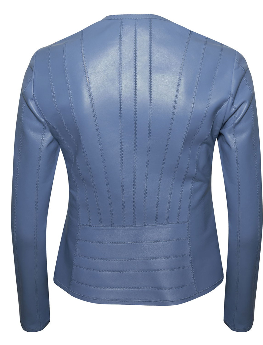 Deundria Kadın Fit Panelli Deri Ceket Deundria Kadın Fit Panelli Deri Ceket