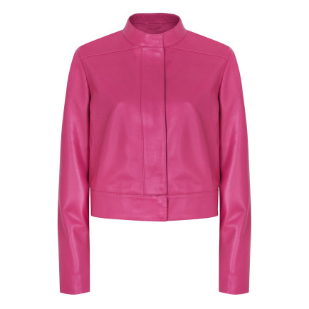Maura Pembe Kadın Deri Ceket Maura Pembe Kadın Deri Ceket