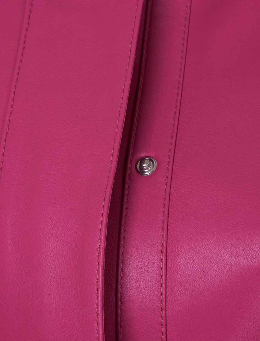 Maura Pembe Kadın Deri Ceket Maura Pembe Kadın Deri Ceket