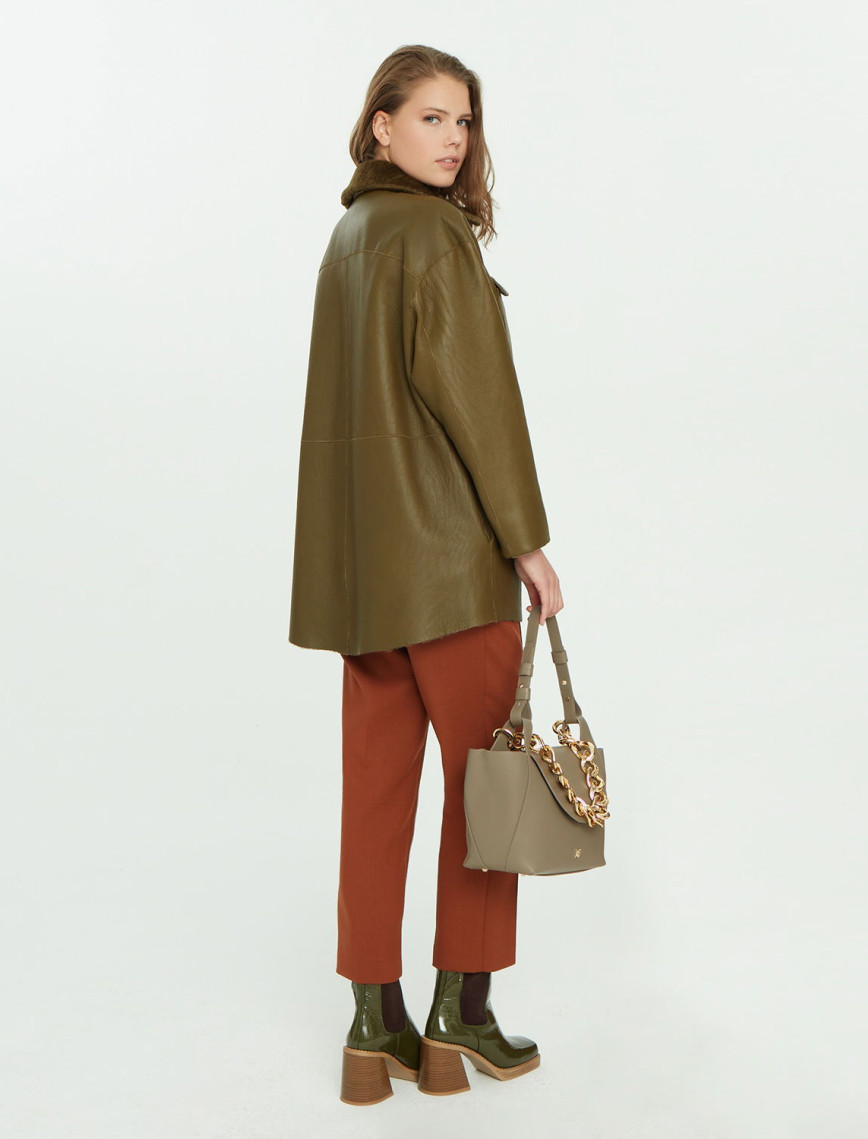 Chayan Yeşil Kadın Çift Taraflı Gömlek Chayan Yeşil Kadın Çift Taraflı Gömlek