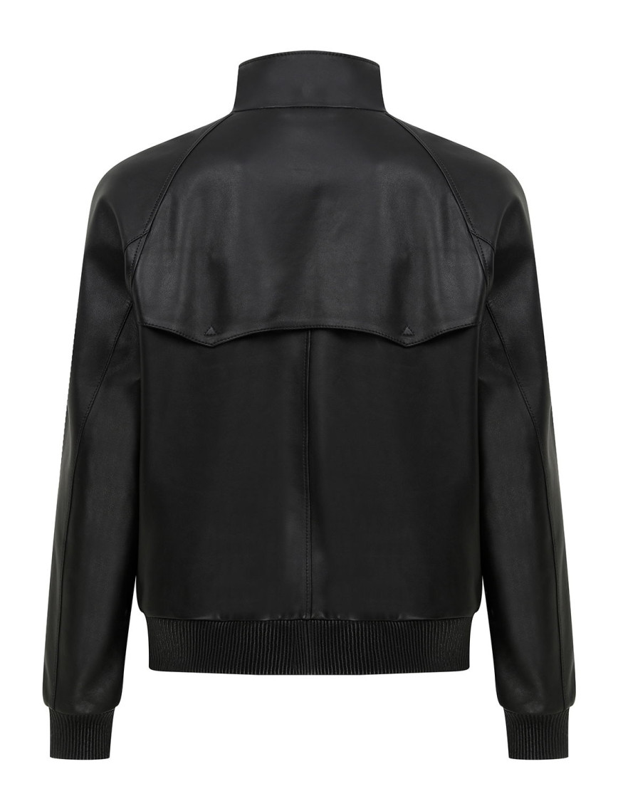 Akando Siyah Erkek Bomber Deri Ceket Akando Siyah Erkek Bomber Deri Ceket