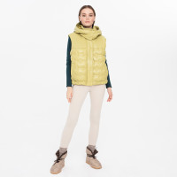 Anitra Kadın Kapüşonlu Puffer Deri Yelek Anitra Kadın Kapüşonlu Puffer Deri Yelek