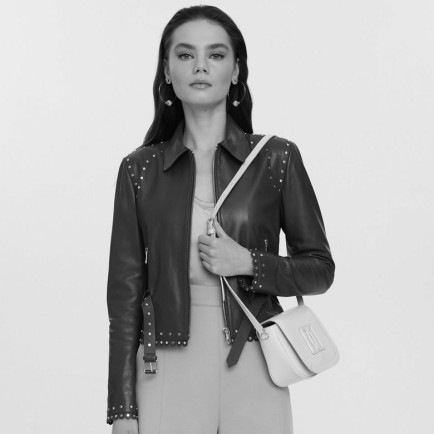 Abina Siyah Kadın Deri Ceket Abina Siyah Kadın Deri Ceket