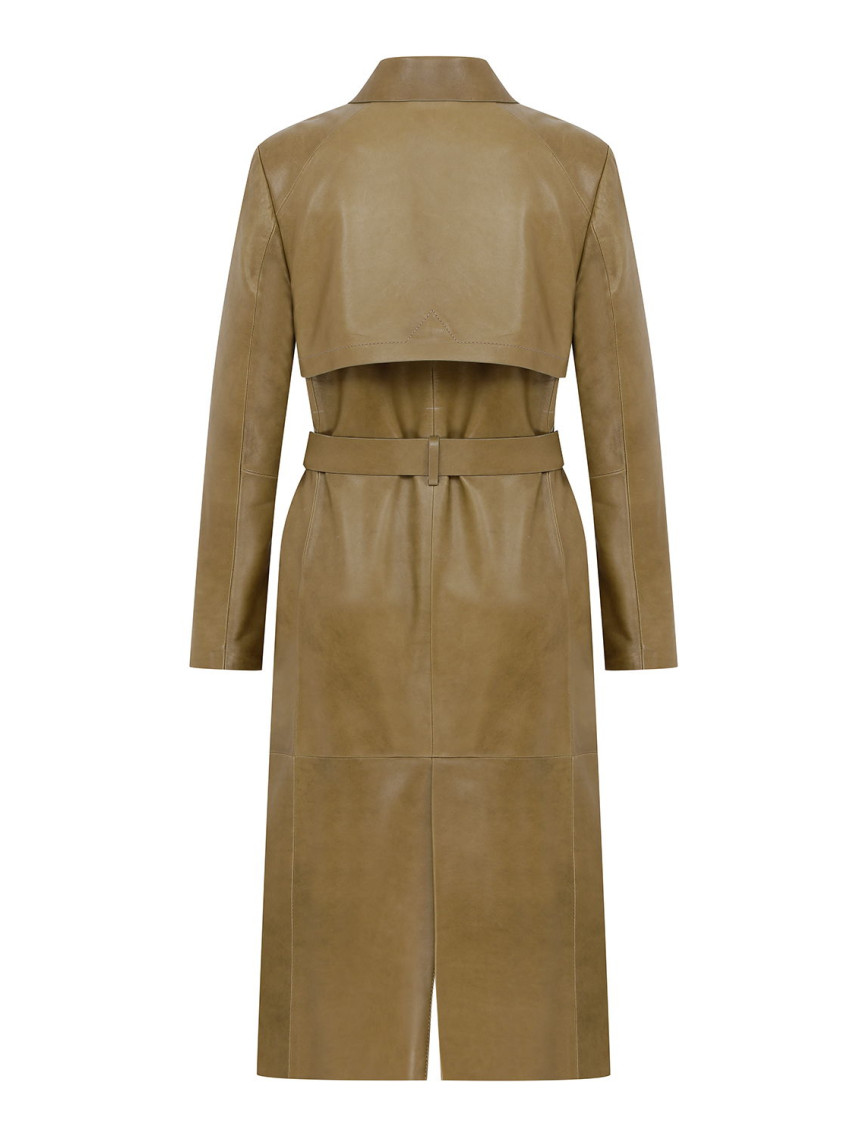 Caylee Kadın Haki Deri Trençkot Caylee Kadın Haki Deri Trençkot