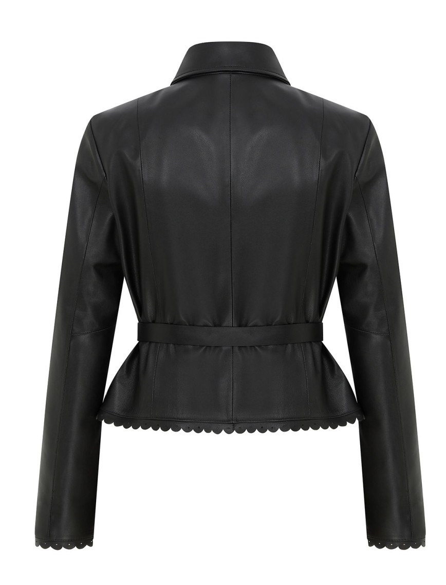Acasia Siyah Kadın Deri Ceket Acasia Siyah Kadın Deri Ceket