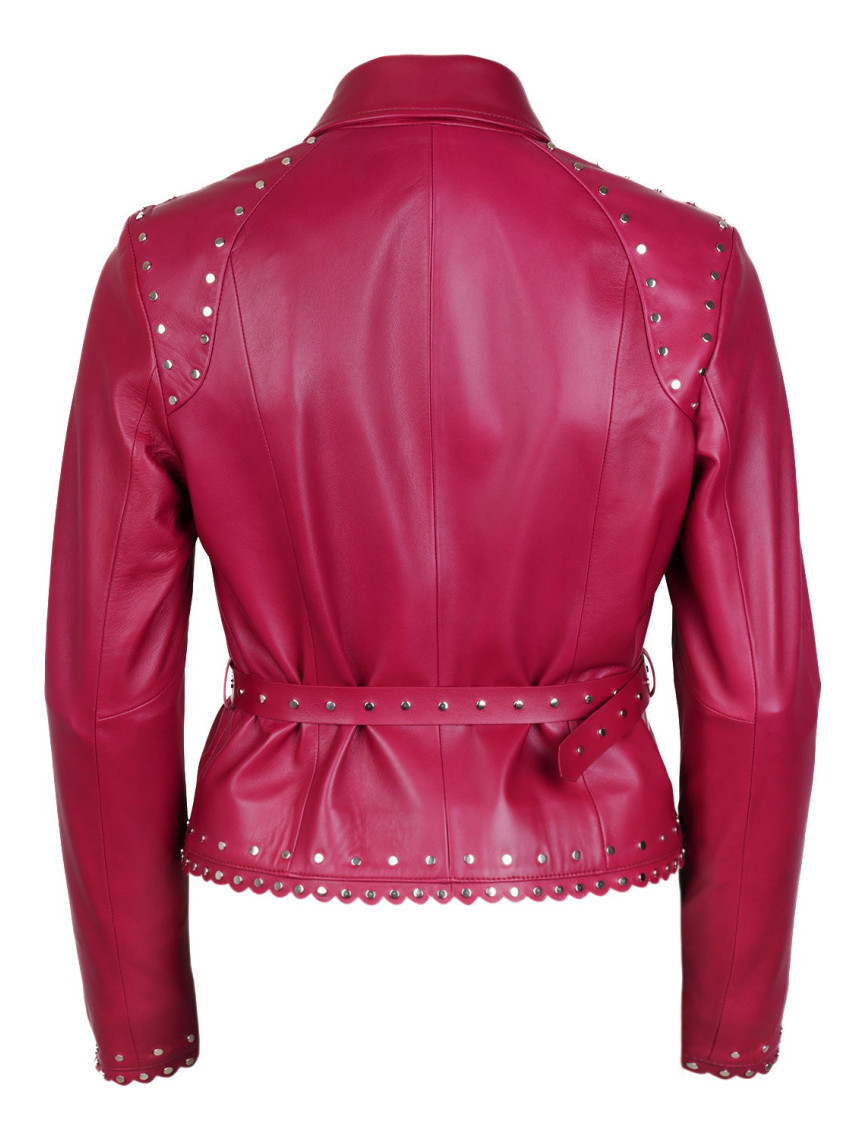 Abina Mor Kadın Deri Ceket Abina Mor Kadın Deri Ceket