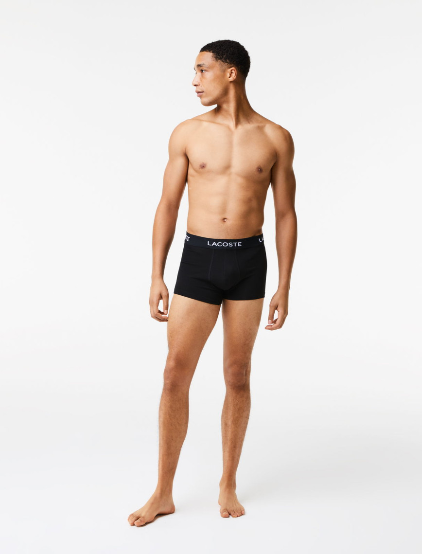 Lacoste Core Erkek 5'li Siyah Boxer Lacoste Core Erkek 5'li Siyah Boxer