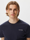Calvin Klein Micro Logo Interlock Erkek Mavi T-Shirt Calvin Klein Micro Logo Interlock Erkek Mavi T-Shirt