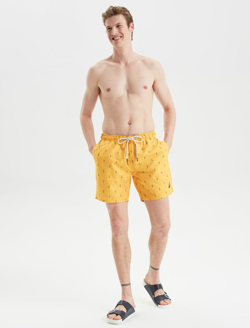 Nautica Erkek Lacivert Desenli Mayo Şort Nautica Erkek Lacivert Desenli Mayo Şort