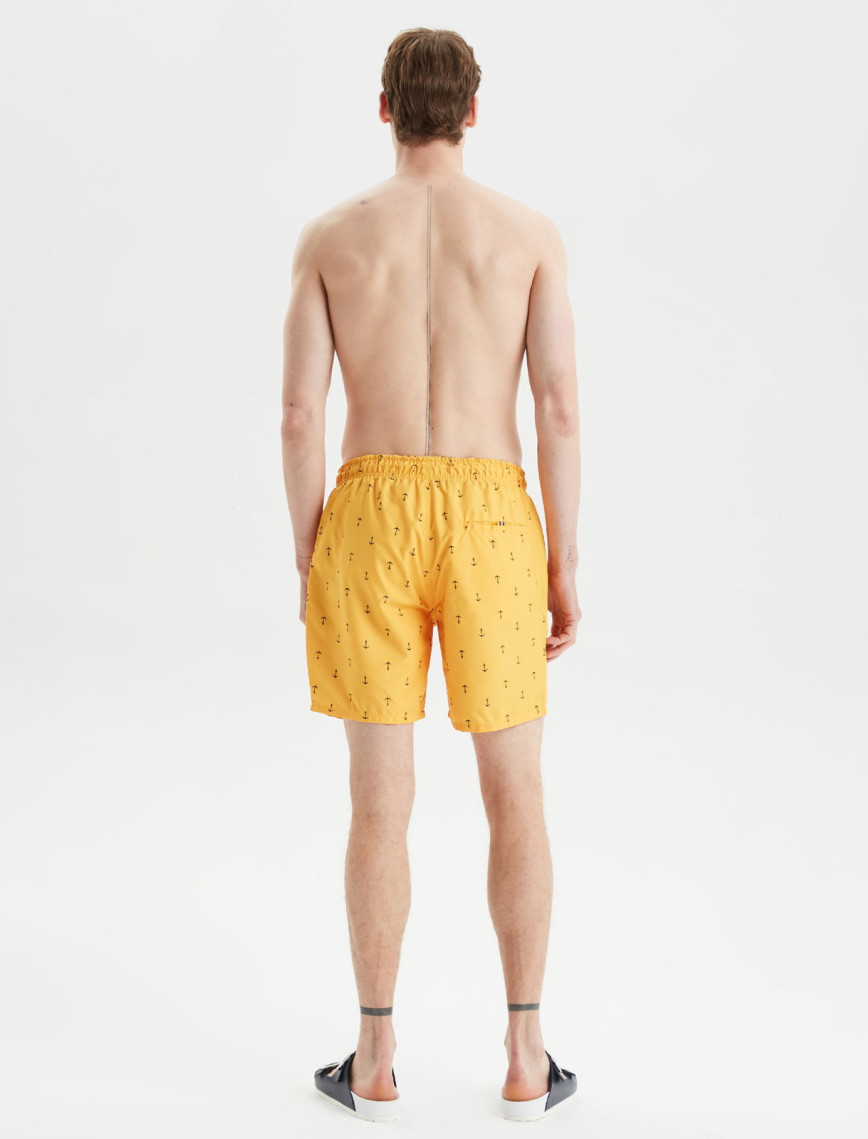 Nautica Erkek Sarı Desenli Mayo Şort Nautica Erkek Sarı Desenli Mayo Şort