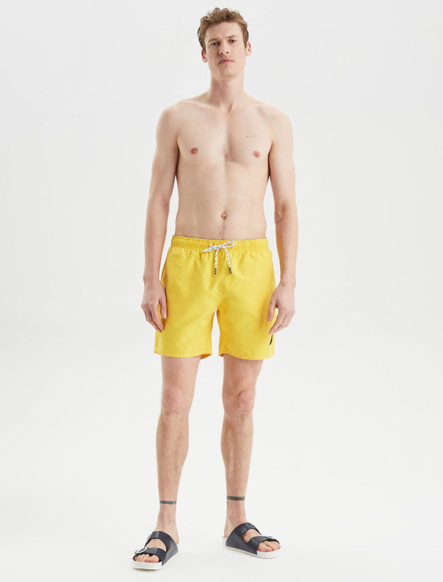 Nautica Erkek Sarı Regular Fit Mayo Şort Nautica Erkek Sarı Regular Fit Mayo Şort