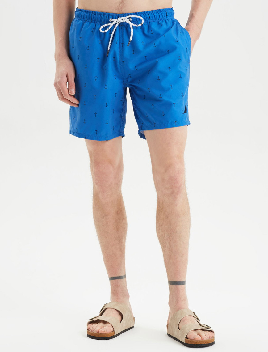 Nautica Erkek Mavi Desenli Mayo Şort Nautica Erkek Mavi Desenli Mayo Şort