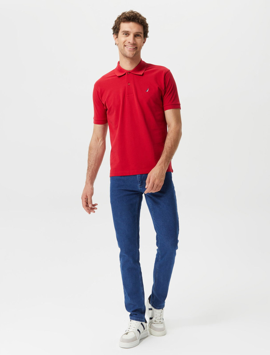 Nautica Erkek Kırmızı Classic Fit Kısa Kollu Polo Nautica Erkek Kırmızı Classic Fit Kısa Kollu Polo