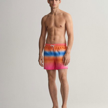 GANT Erkek Pembe Classic Fit Desenli Mayo Şort GANT Erkek Pembe Classic Fit Desenli Mayo Şort