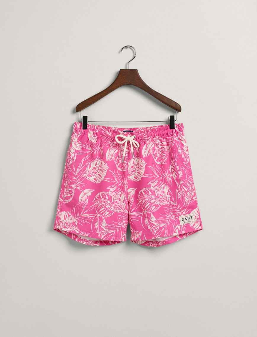 GANT Erkek Pembe Classic Fit Desenli Mayo Şort GANT Erkek Pembe Classic Fit Desenli Mayo Şort