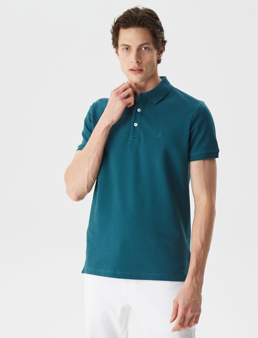 Nautica Erkek Yeşil Slim Fit Kısa Kollu Polo Nautica Erkek Yeşil Slim Fit Kısa Kollu Polo