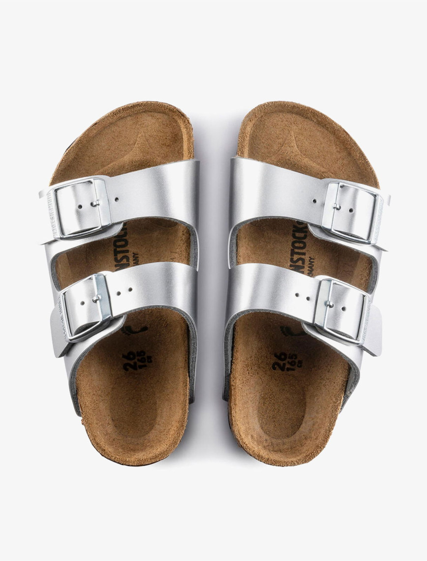 Birkenstock Arizona Kids Bf Electric Metallic Çocuk Gümüş Rengi Terlik Birkenstock Arizona Kids Bf Electric Metallic Çocuk Gümüş Rengi Terlik
