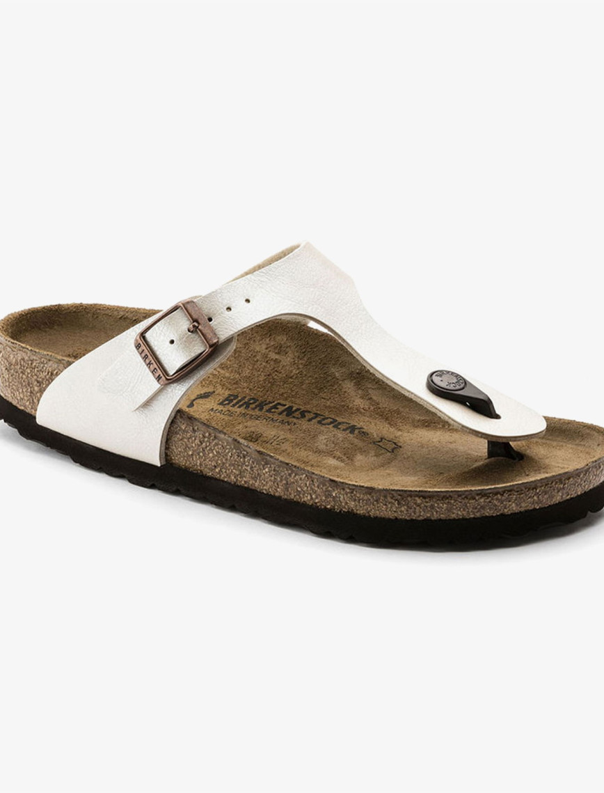 Birkenstock Gizeh Birko-Flor Graceful Kadın Beyaz Sandalet Birkenstock Gizeh Birko-Flor Graceful Kadın Beyaz Sandalet