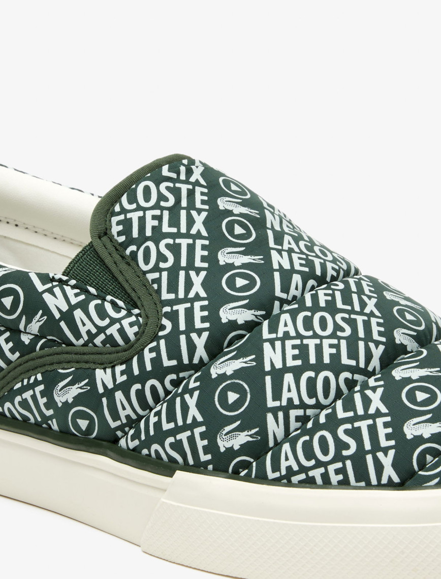 Lacoste x Netflix Kadın Jump Serve Yeşil Sneaker Lacoste x Netflix Kadın Jump Serve Yeşil Sneaker