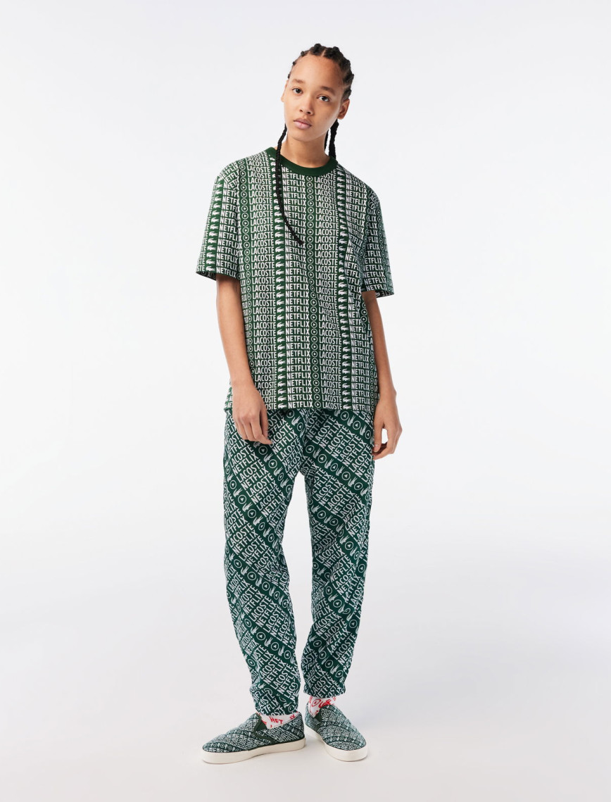 Lacoste x Netflix Kadın Jump Serve Yeşil Sneaker Lacoste x Netflix Kadın Jump Serve Yeşil Sneaker