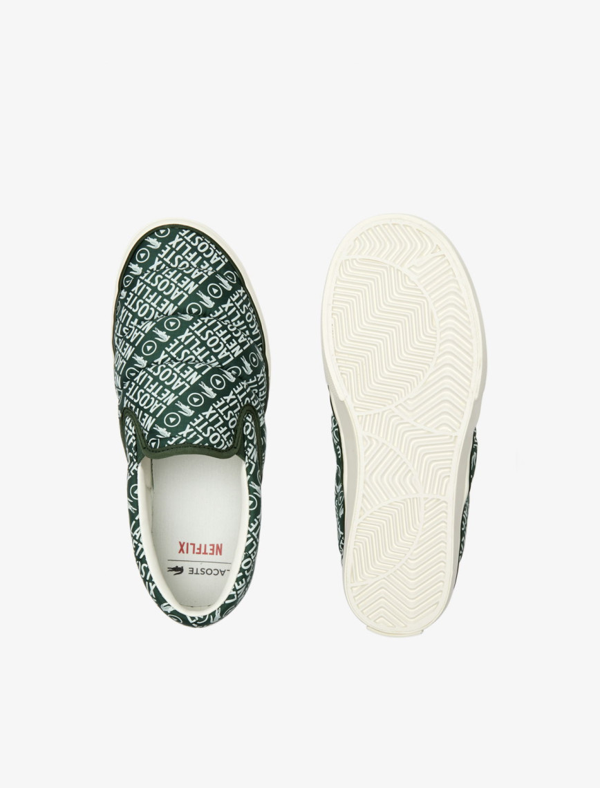 Lacoste x Netflix Kadın Jump Serve Yeşil Sneaker Lacoste x Netflix Kadın Jump Serve Yeşil Sneaker