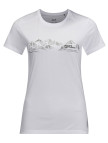 Jack Wolfskin Crosstrail Graphic T Kadın Beyaz Tişört Jack Wolfskin Crosstrail Graphic T Kadın Beyaz Tişört